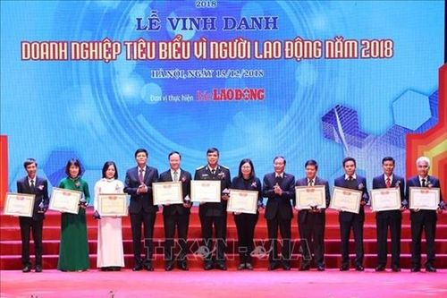 Giải thưởng 'Doanh nghiệp tiêu biểu vì Người lao động' năm 2019 - 2020
