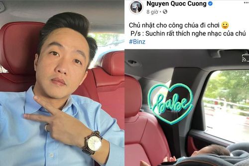 Chở con gái đi chơi bằng siêu xe, Cường Đô La khoe Suchin còn nhỏ đã có gu âm nhạc 'chất'
