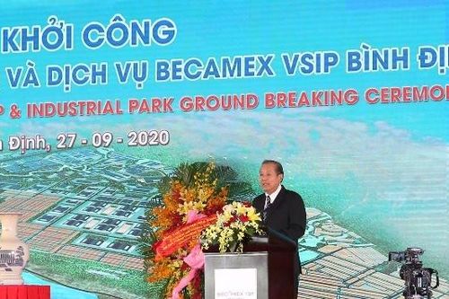 Khởi công Khu công nghiệp, đô thị và dịch vụ Becamex VSIP Bình Định