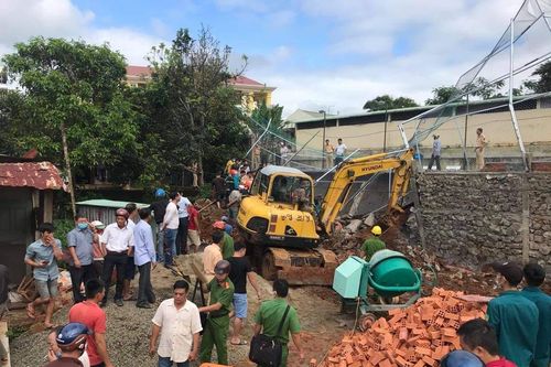 Sập bờ kè của Phòng Cảnh sát giao thông Đắk Nông, 1 công nhân thiệt mạng