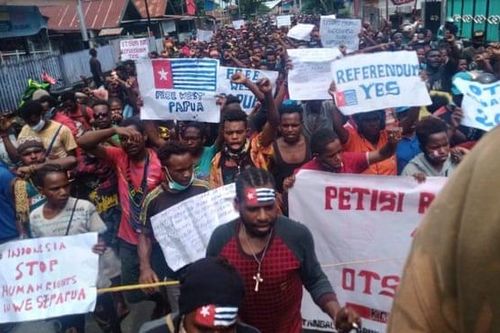 Dân biểu tình ở Papua, đòi trưng cầu về việc độc lập khỏi Indonesia