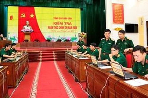 Tổng cục Hậu cần ứng dụng công nghệ thông tin vào kiểm tra nhận thức chính trị năm 2020