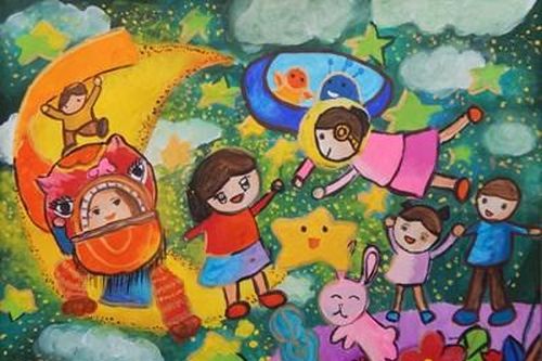 Trưng bày tranh thiếu nhi 'Trung thu của em'