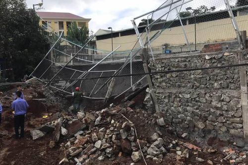 Sập bờ kè, một công nhân tử vong
