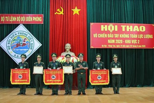 BĐBP Bình Phước đoạt giải Nhất tại Hội thao Võ chiến đấu tay không toàn lực lượng BĐBP