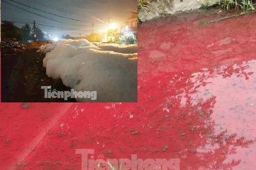 Bình Dương xử lý thủ phạm khiến nước suối đỏ tươi, sủi bọt trắng