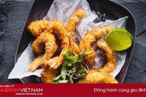 Tôm tẩm bột chiên xù vàng giòn, ngọt thịt