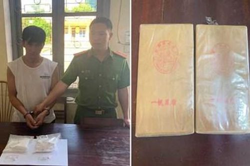 Bắt quả tang đối tượng mua bán trái phép 2 bánh heroin
