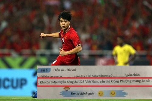 Câu hỏi của học sinh lớp 1 về số áo mà Công Phượng từng mang, đến chàng cầu thủ cũng bối rối khi chẳng tài nào nhớ được
