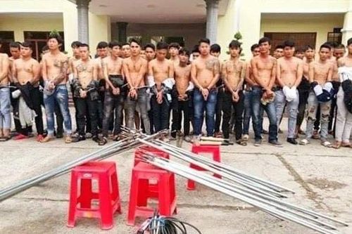Công an Đồng Nai tập kích, khống chế gần 60 đối tượng xăm trổ dàn trận hỗn chiến