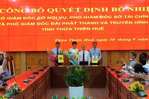 Thừa Thiên Huế bổ nhiệm 3 Phó Giám đốc cấp sở