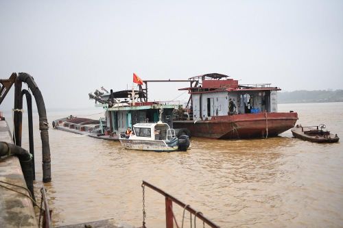 Cảnh sát đường thủy phát hiện hơn 500.000m³ cát trái phép
