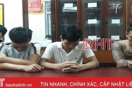 4 đối tượng 'đập đá' trong đêm ở phố biển Lộc Hà