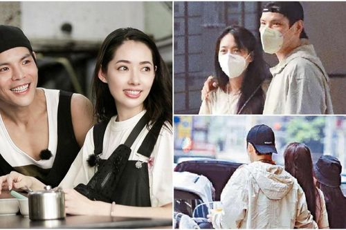 Sau nhiều lần che đậy, Quách Bích Đình tự tin khoe bụng bầu khi đi chung với Hướng Tả