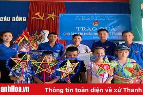 Nhiều hoạt động thiết thực của tuổi trẻ Quảng Xương nhân dịp Tết Trung thu
