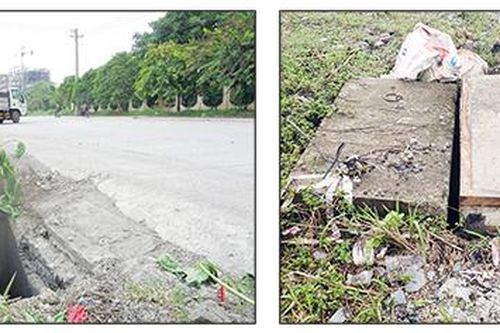 Thay nắp mới cho hố ga nguy hiểm
