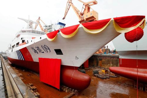 Trung Quốc hạ thủy tàu tuần duyên lớn nhất
