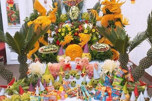 Mê mẩn với mâm cỗ Trung thu tuyệt đẹp, độc đáo