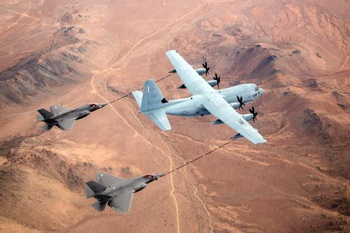 'Bầu sữa mẹ trên không' KC-130J hư hỏng nghiêm trọng khi va chạm với F-35B