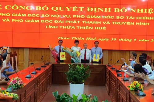 TT- Huế bổ nhiệm 3 nhân sự phó giám đốc cấp sở