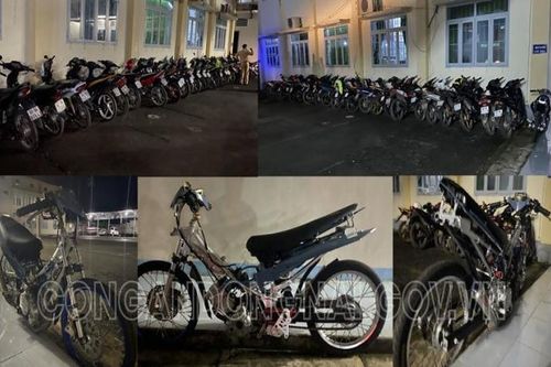 Bắt 21 đối tượng nẹt pô, đánh võng, hò hét gây náo loạn trên đường