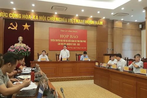 Đại hội đại biểu Đảng bộ tỉnh Vĩnh Phúc: Hướng tới mục tiêu phát triển toàn diện, nhanh và bền vững