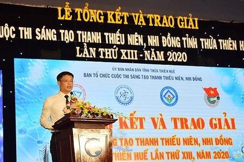 Thừa Thiên Huế: Trao giải Cuộc thi Sáng tạo Thanh thiếu niên và Nhi đồng năm 2020