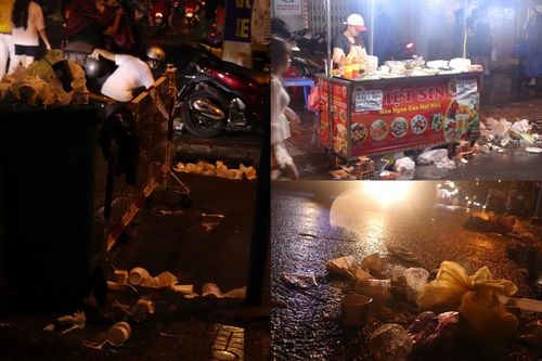 Phố lồng đèn (TP.HCM) 'hô biến' thành 'phố rác' chỉ sau một đêm