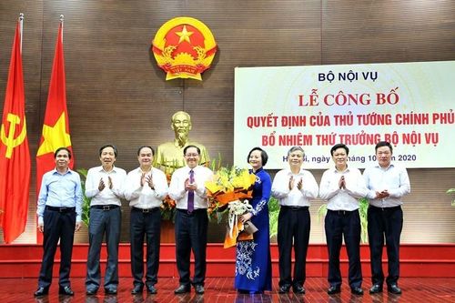 Công bố quyết định bổ nhiệm tân Thứ trưởng Bộ Nội vụ