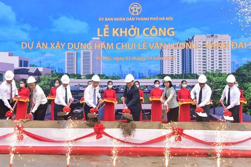 Hà Nội: Khởi công xây dựng hầm chui Lê Văn Lương - Vành đai 3 gần 700 tỷ đồng