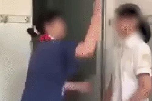 Xôn xao clip 2 nữ sinh lớp 8 túm tóc, tát tới tấp trước cửa nhà vệ sinh