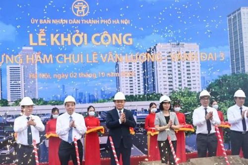 Khởi công dự án hầm chui Lê Văn Lương - Vành đai 3