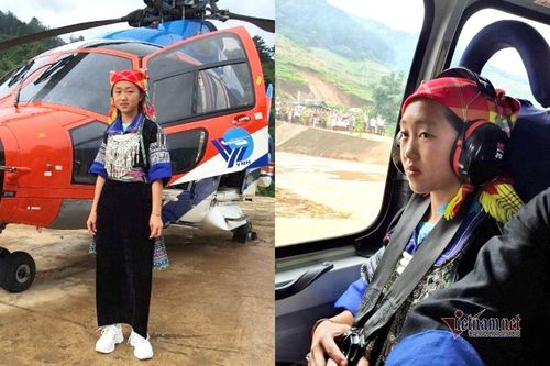 Nữ sinh H'Mông nhận phần thưởng 'Bay trên mùa vàng' của Bí thư Mù Cang Chải