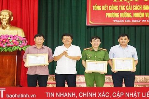 Thạch Hà tiếp tục giữ vững vị trí tốp đầu về chỉ số cải cách hành chính