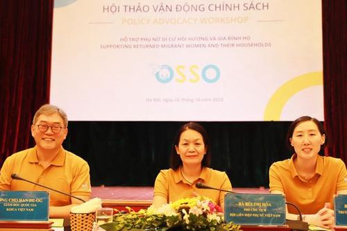 Tái hòa nhập bền vững cho phụ nữ di cư và gia đình của họ tại Việt Nam