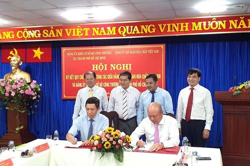 3 nội dung chính trong Quy chế phối hợp công tác giữa Đảng ủy Tập đoàn Hóa chất và Đảng ủy Khối Cơ sở Bộ Công Thương