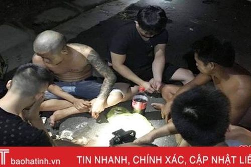 Công an Lộc Hà liên tiếp bắt 9 đối tượng sử dụng ma túy trong đêm vắng