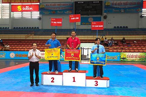 Cam Lâm đoạt giải nhất toàn đoàn Giải vovinam các nhóm tuổi tỉnh Khánh Hòa