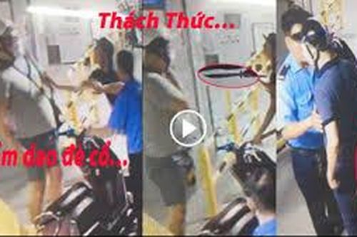 Hà Nội: Xác minh thanh niên cầm dao kè cổ người nước ngoài ở tòa nhà Golden Palace