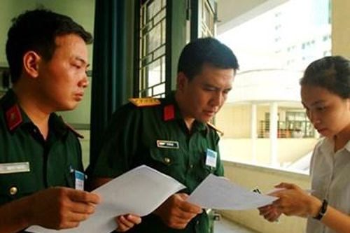 Công bố điểm trúng tuyển các trường quân đội