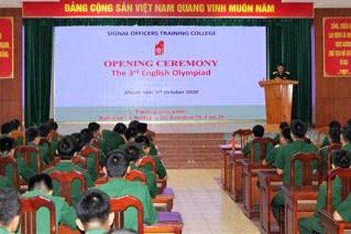 Trường Sĩ quan Thông tin khai mạc Hội thi Olympic Tiếng Anh