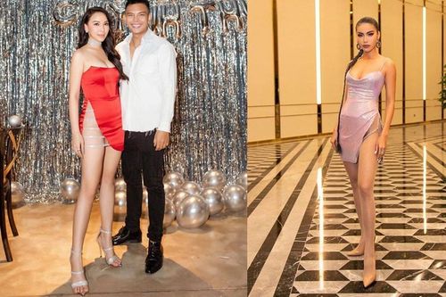 'Nhức mắt' soi Quỳnh Thư và các sao Việt diện váy xẻ cao tận eo