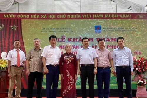PVN, PV GAS tài trợ xây dựng công trình Nhà văn hóa cộng đồng tại Hưng Yên