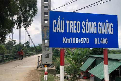 Nghệ An: Cầu treo sông Giăng sẽ được thay thế bằng cầu cứng .