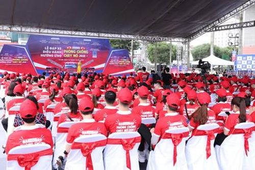 Đạp xe hưởng ứng Tháng phòng chống cháy nổ 2020