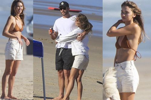 Liam Hemsworth âu yếm bạn gái trước mặt 'nhân chứng' tình yêu của anh và vợ cũ Miley Cyrus