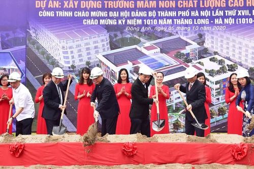 Hà Nội khởi công tổ hợp dự án hơn 1.200 tỷ đồng mừng Đại hội thành phố