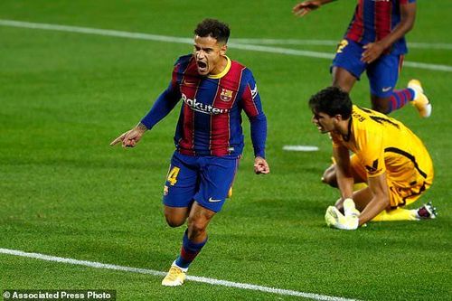 Messi tịt ngòi, Coutinho giúp Barca thoát thua