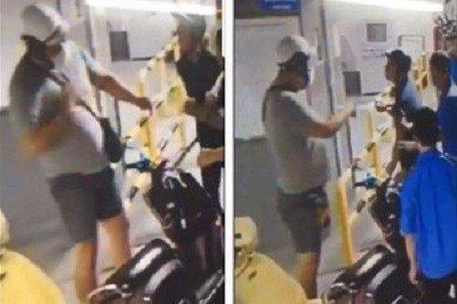 Va chạm xe máy, nam thanh niên hùng hổ kề dao vào cổ người Hàn Quốc