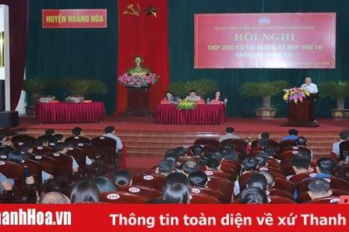Đại biểu Quốc hội tiếp xúc cử tri huyện Hoằng Hóa